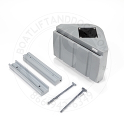 PolyDock Large Poly Pipe Bracket - Gray