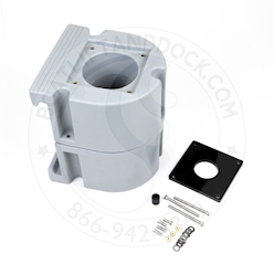 PolyDock Light Duty Poly Pipe Bracket - Gray