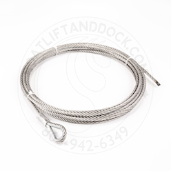 Aftermarket ShoreMaster Winch Cable - Replaces 100