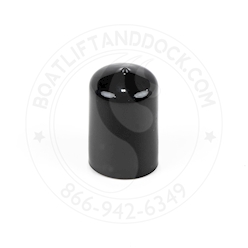 1-1/4" Round Pipe Caps - Fits 1-1/2" OD Round Pipe Cap - 1-1/4" Cap - Black