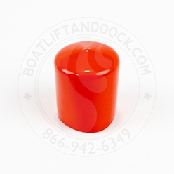 Round Pipe Cap - 2" Cap - Red