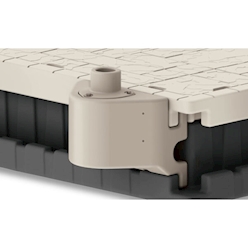 Wave Armor - 2" Raised Post Bracket with Utility C