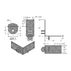 Light Duty  - FEMALE/MALE HL-OCFM Light Duty Wood Dock Hardware