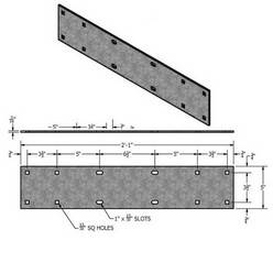 Light Duty  - SPLICE PLATES HL-SP (Pair) Light Duty Wood Dock Hardware