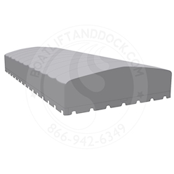 ShoreMaster 22 x 120" Hydrofend Gray Canopy Cover - Flat End -  SMR22120FE-HF-GY HarborMaster Hydrofend Gray Canopy Cover