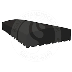 ShoreMaster 20 x 96" RecWater Black Canopy Cover - Flat End -  SMR2096FE-RW-BK HarborMaster RecWater Black Canopy Cover