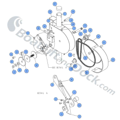 SSV-2000/4000 Winch Parts Diagram ShoreStation A188 - Winch Cover