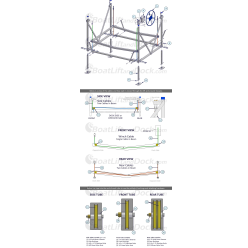 ShoreMaster 3010 DVS Vertical Lift Parts ShoreMaster 3.5" Brass Sheave - 1004657