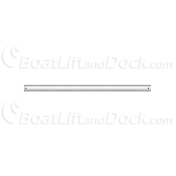 2" OD | .090" Wall | Standard Aluminum Cross Arms 3 x 2" OD Dock Crossarm Post - .090" Wall