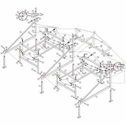 CraftLander MH-12PWC Parts Diagram CraftLander 3/8" Whiz Nut - H-NS37 (10 Pack)