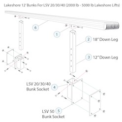 LSP Bunk Parts Diagram LSP Bunk U Channel