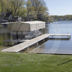 LS4 4 x 10 Aluminum and Vinyl Dock Section